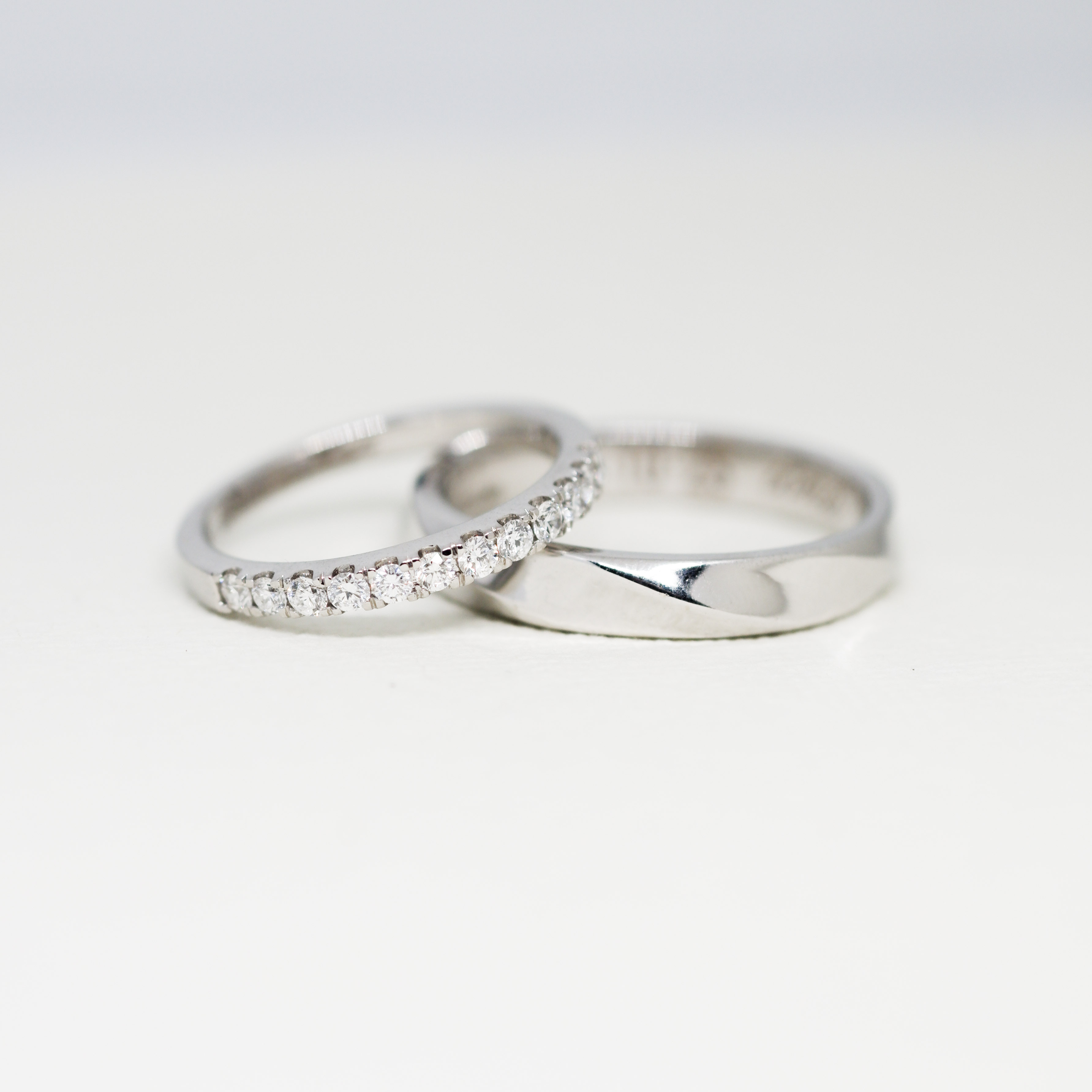 Twisted Eternity Wedding Rings
