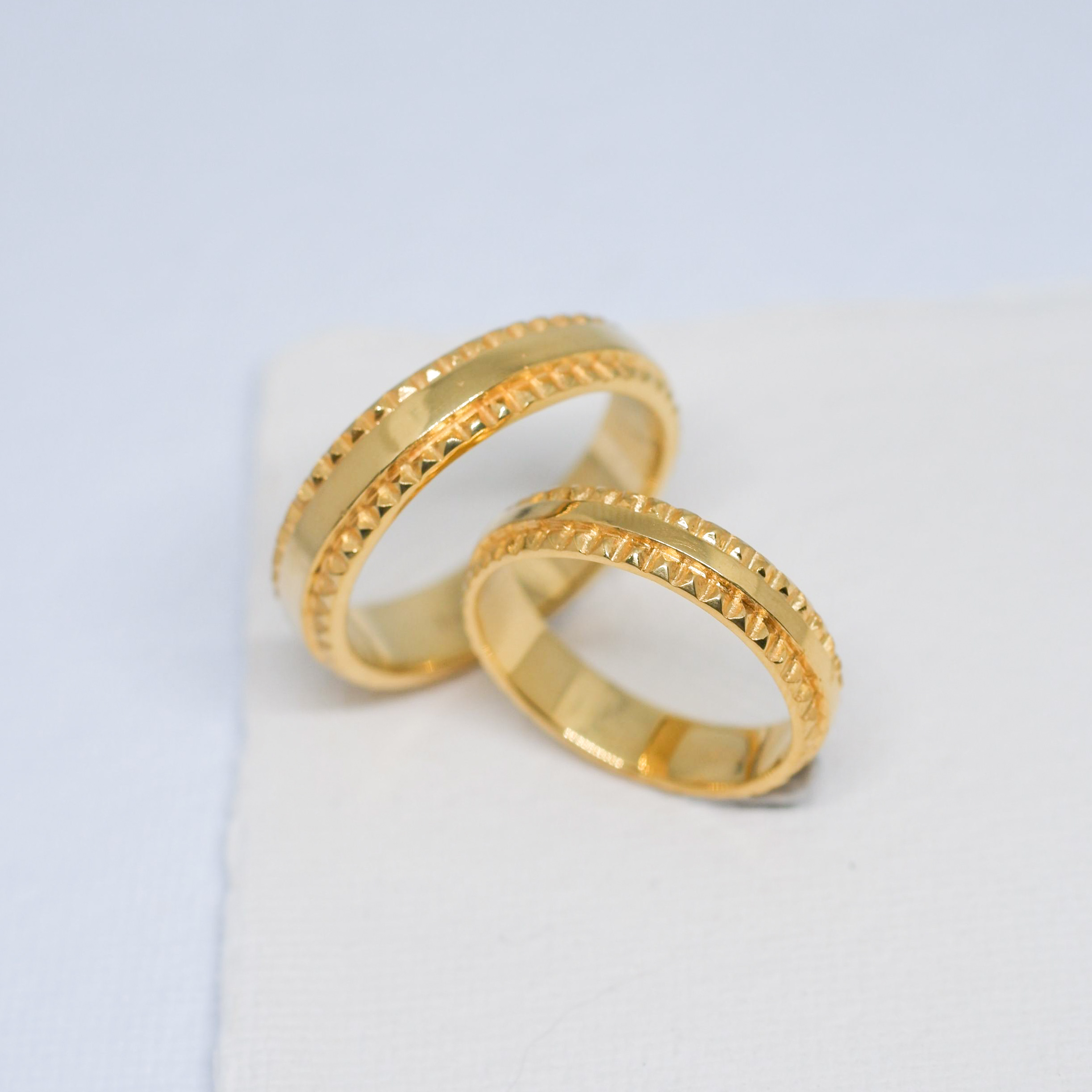 Imperial Stud Wedding Bands